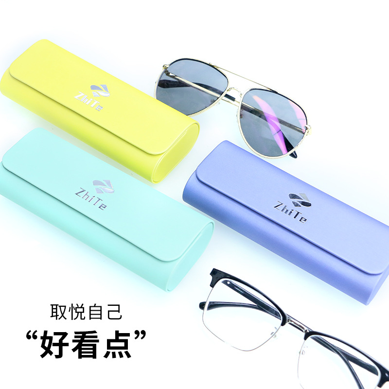 Simple Fashion Glasses Case Portable Female Male Myopic Sunglasses Sunglasses Storage Box Light Luxury Handmade Glasses Case Wholesale