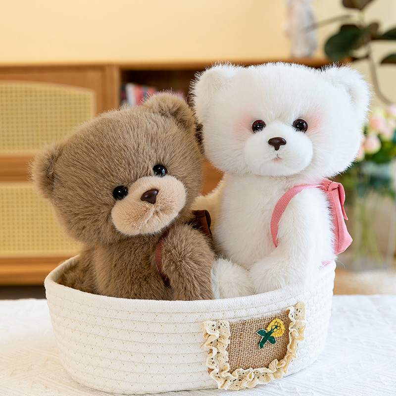 新款高档可爱背包泰迪小熊大熊毛绒玩具玩偶公仔床上摆件礼品礼物