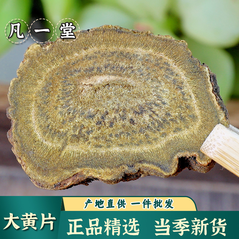 【凡一堂】大黄初级农产品生大黄片 大黄粉 马蹄黄当季新货