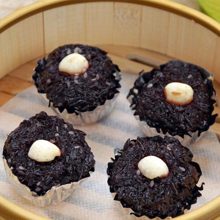 软糯香甜黑糯米糕大颗莲子 早餐小吃下午茶甜点 350克*12袋/箱