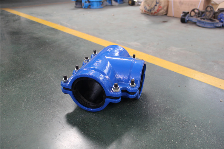 现货马鞍三通哈夫节球墨铸铁堵漏器三通变径堵漏器-阿里巴巴