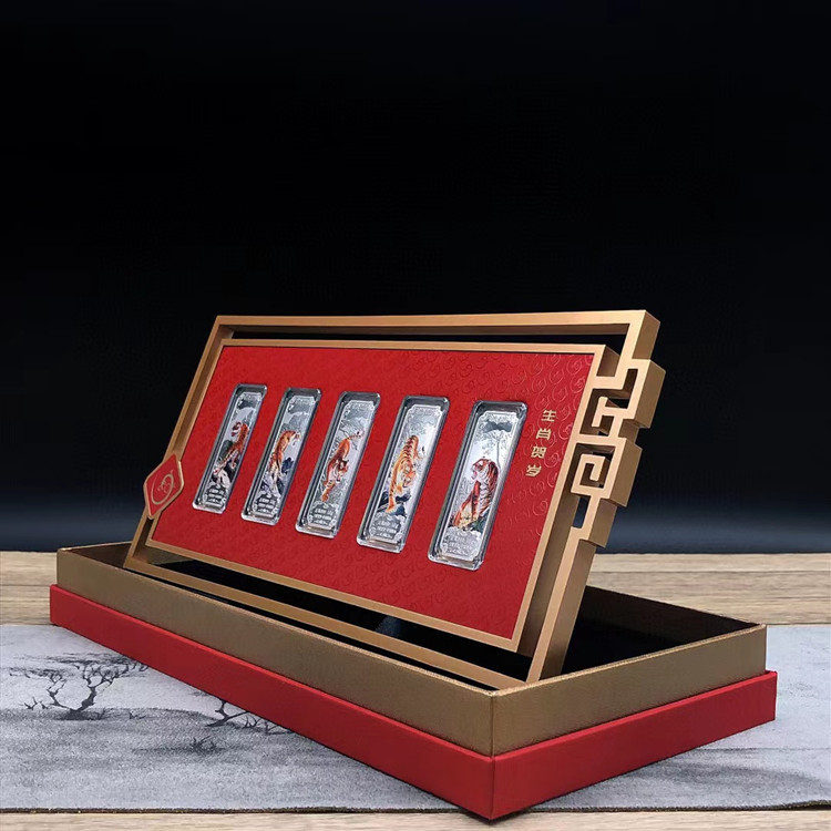 财富虎年贺岁银条足银999生肖虎年本命年虎年礼 收藏纪念投资送礼