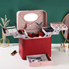 2021 new pattern Color matching Cosmetic senior Portable Cosmetics Storage bag multi-function portable Makeup box 2021 new pattern Color matching Cosmetic senior Portable Cosmetics Storage bag multi-function portable Makeup box
