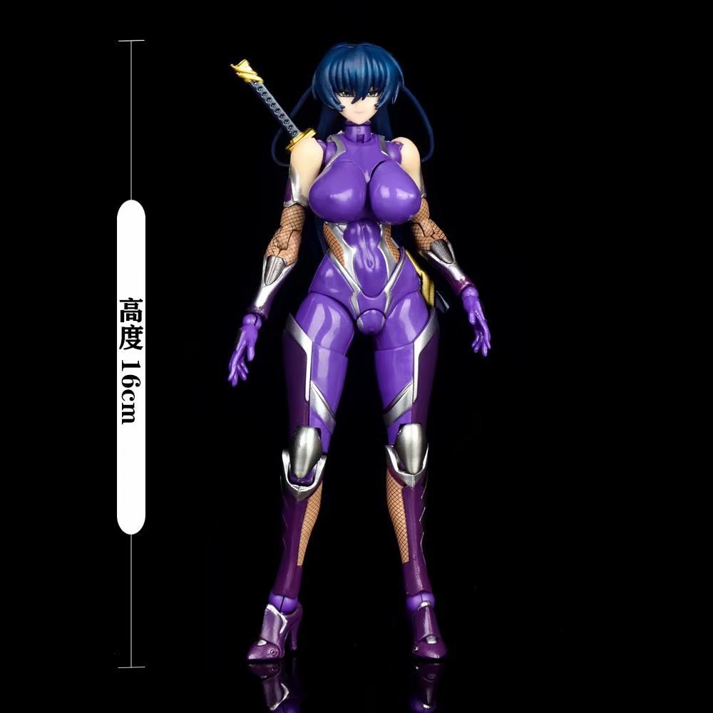 对魔忍阿莎姬 井河阿沙姬 可动人偶 美少女 手办模型摆件动漫玩具