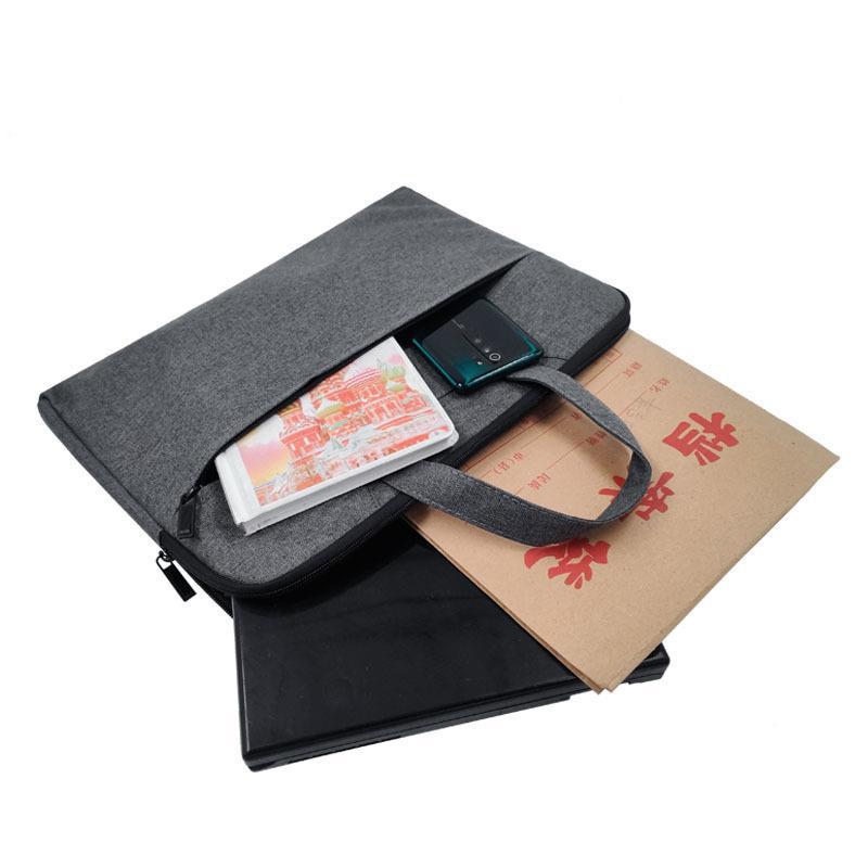 Business Briefcase Female Men's Enterprise File Bag Printed Canvas File Bag Hand-Carrying Oxford Cloth Briefbag Generation