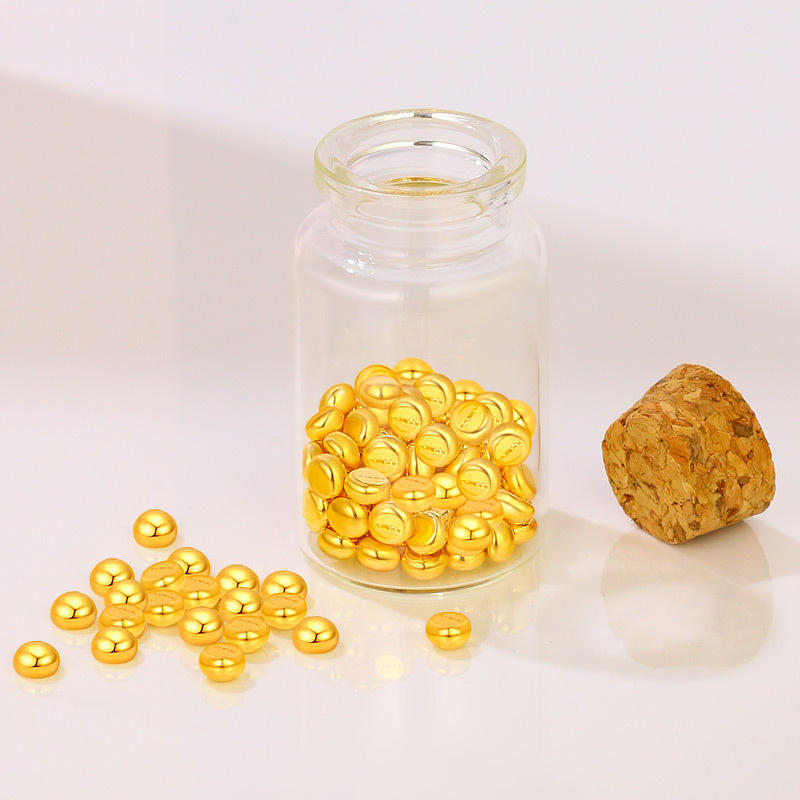 翠绿珠宝足金9999足金金条(金豆子)投资理财收藏黄金珠