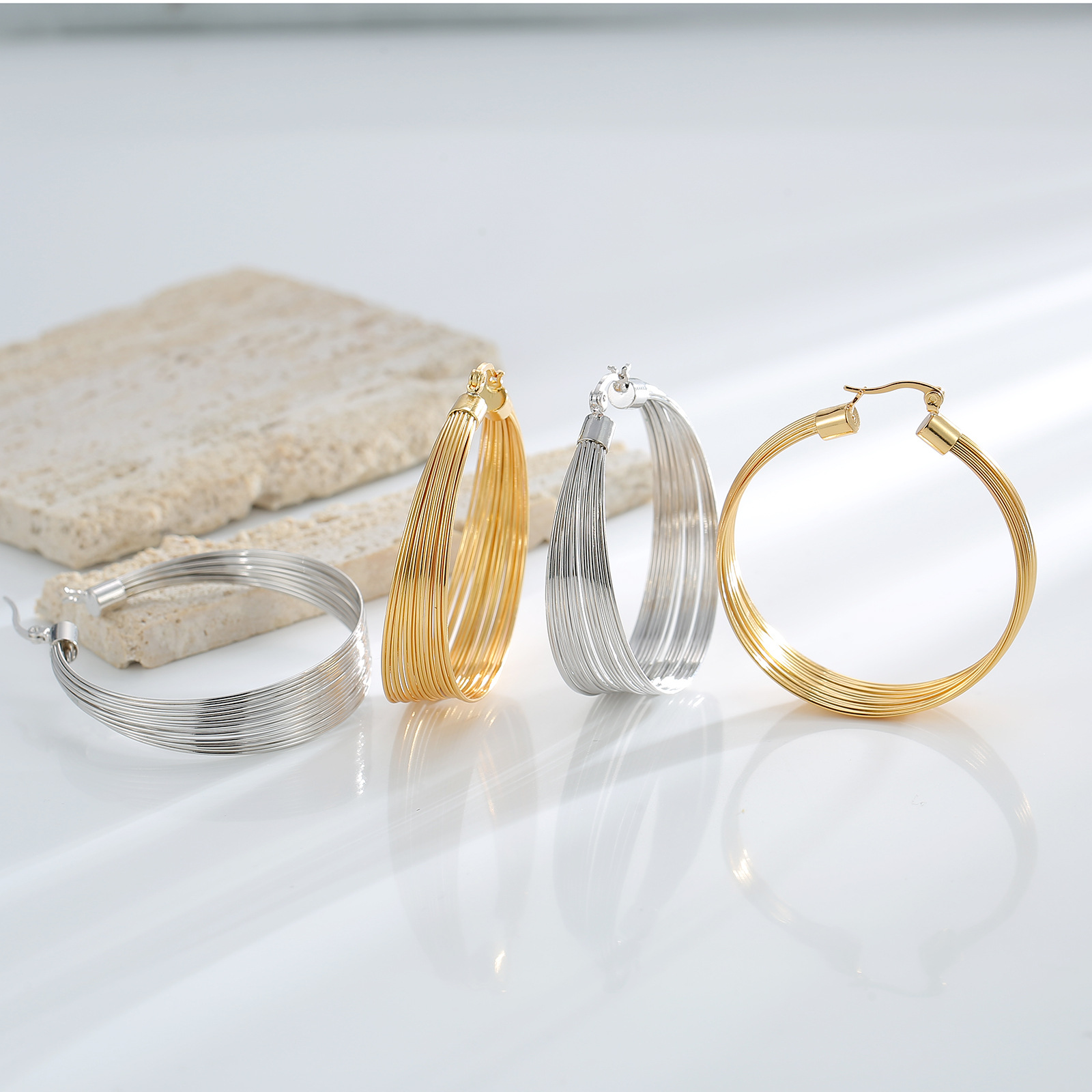 欧美气质时尚个性耳扣女冷淡风夸张耳饰港风复古饰品跨境专供首饰