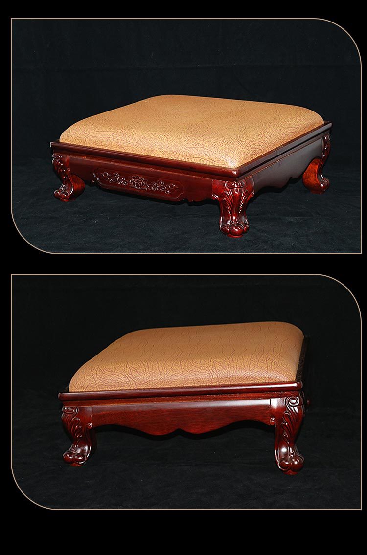 实木皮拜凳拜椅寺庙佛堂礼佛跪拜垫拜神拜佛修禅打坐垫家用加厚