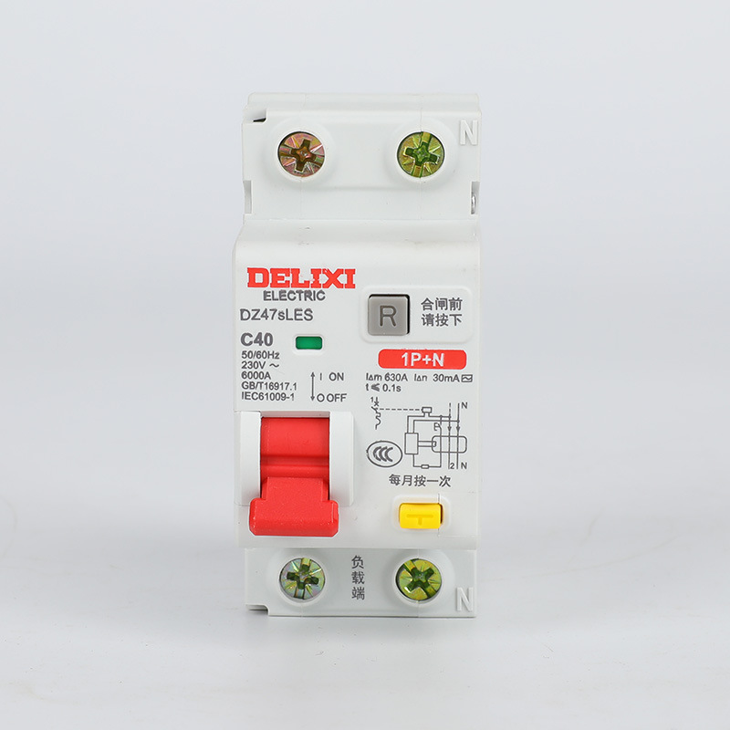 德力西dz47sles漏电保护器2p家用1p63a 三相3p n断路器4p空气开