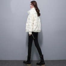 短款羽绒服女小个子2023年冬季新款时尚洋气白鸭绒设计感白色外套