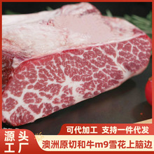 澳洲和牛M9上脑边牛排谷饲和牛原切雪花牛高端餐厅黄牛肉批发