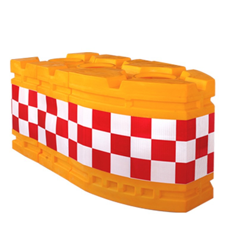 滚塑船型防撞桶交通注水灌沙pe防撞墩高速岔路口收费站专用岛型桶