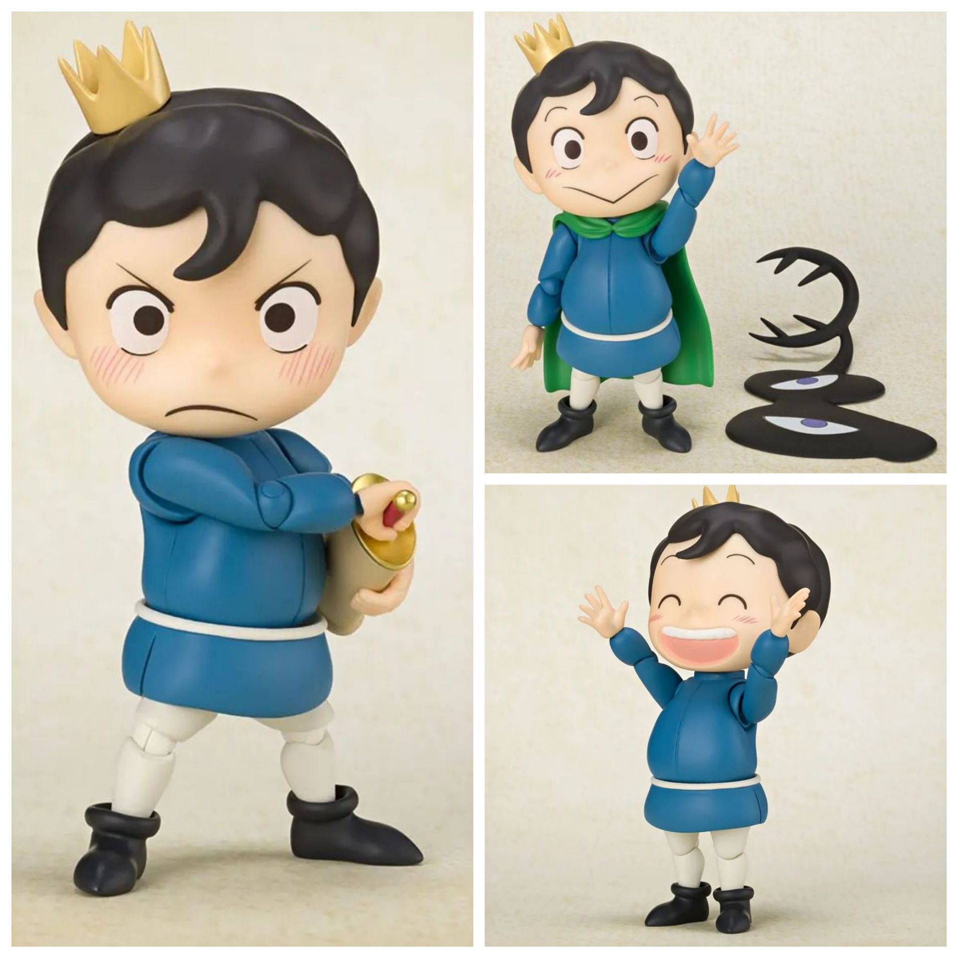 国王排名 q版 波吉王子 粘土人 可动换脸 粘土 盒装公仔手办模型