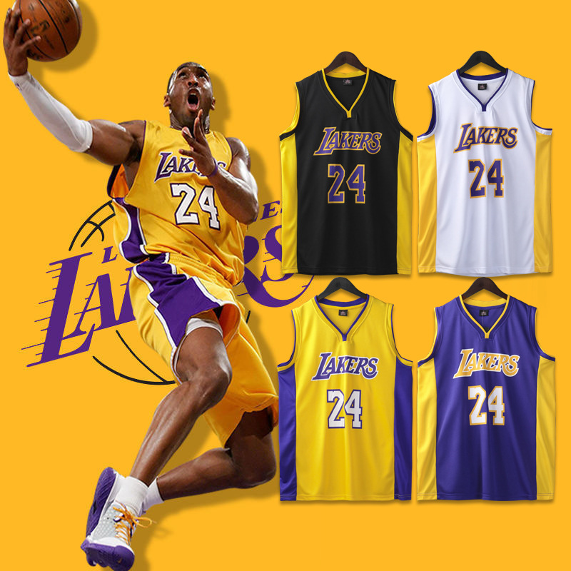 詹姆斯球衣科比24号湖人球服杜兰特库里欧文球衣儿童篮球服套装男