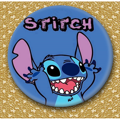 跨境电商货源卡通史迪仔奇胸章stitch饰品小礼品徽章可定做