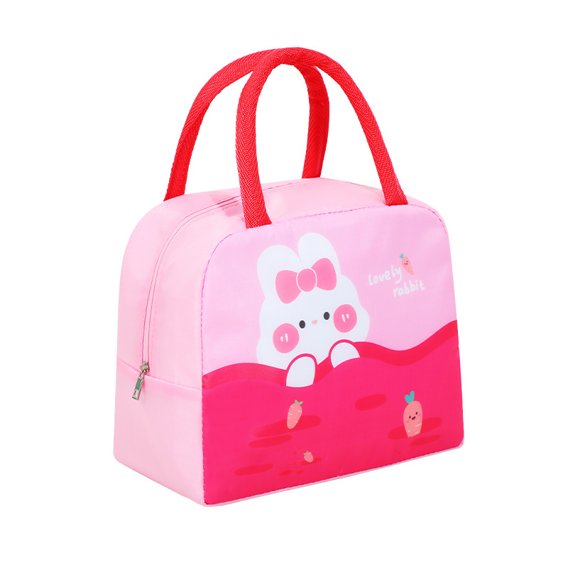 New Bento Bag Cartoon Cute Petfun Flavor Student Meal Lunch Bag Portable Portable Bento Thermal Bag