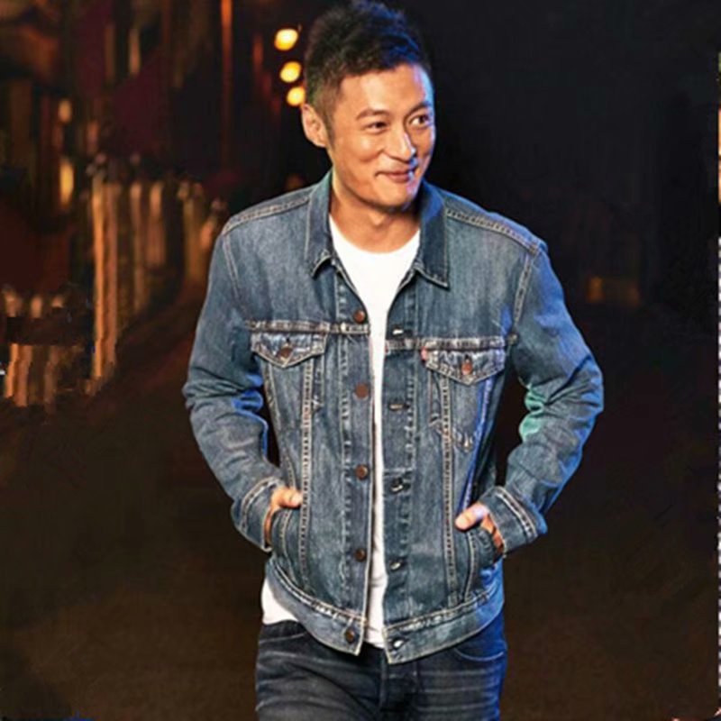 2021年杰森斯坦森潮牌顺发鱼新款春夏季休闲牛仔夹克外套上衣服男