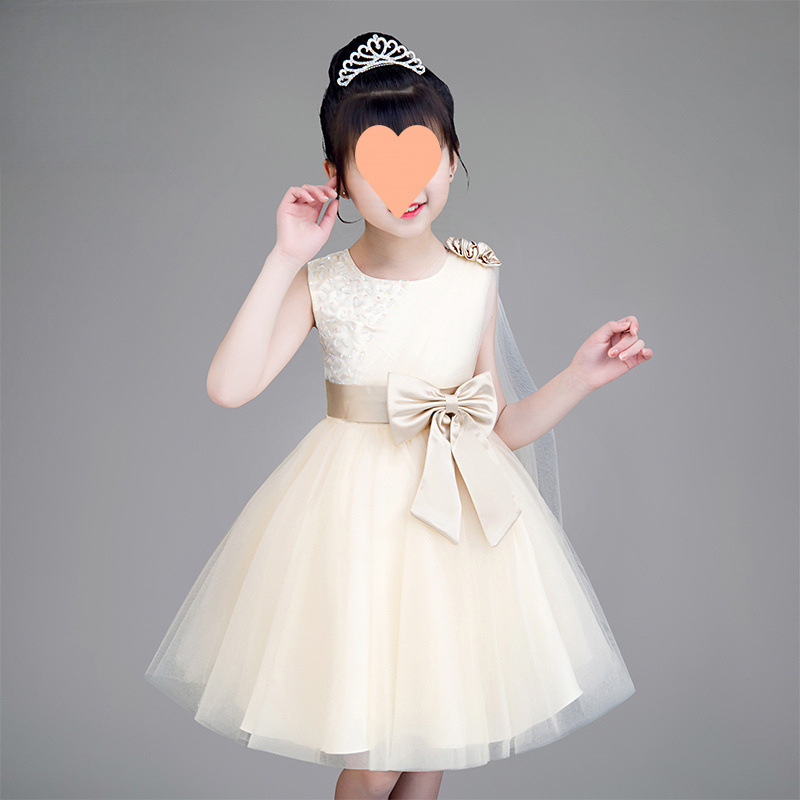 2024新款女童连衣裙夏装儿童公主裙礼服夏季童装女孩蓬蓬裙子演出