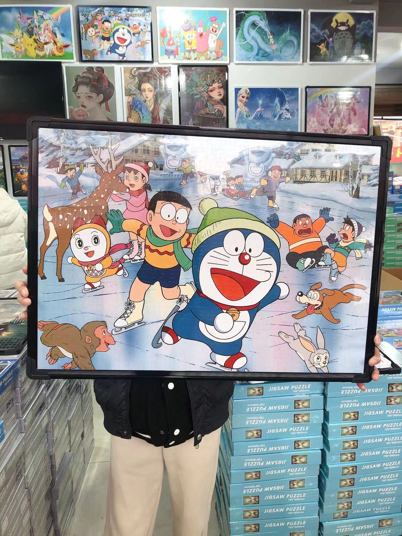 New Stall 10 Yuan Model Night Market Children's Educational Puzzle 500 Pieces Children Education Cartoon Puzzle Supply Batch