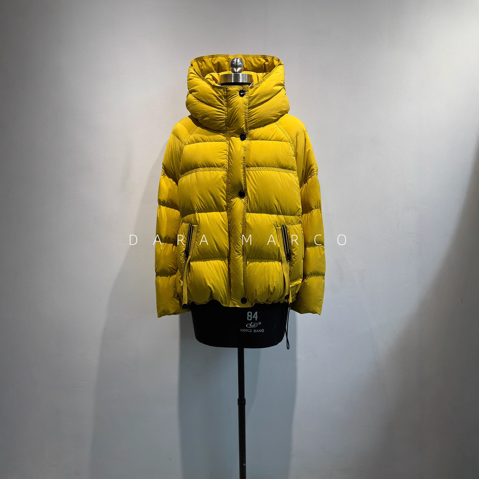 高克重鹅绒服~撞色短款连帽80绒高蓬松高暖秋冬外套女抗寒不臃肿