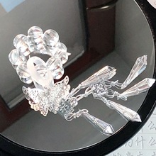 原创 冰霓裳小手捻绕指柔新中式汉服配饰白水晶手持手串仙气