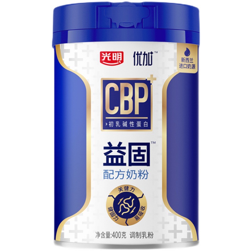 光明优加益固配方奶粉400g/罐装 成人中老年营养速溶奶粉食品批发