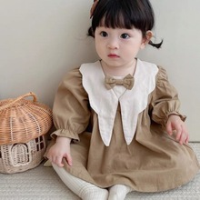 女宝宝衣服秋装韩版女童学院风连衣裙婴幼儿公主裙外出服洋气套装