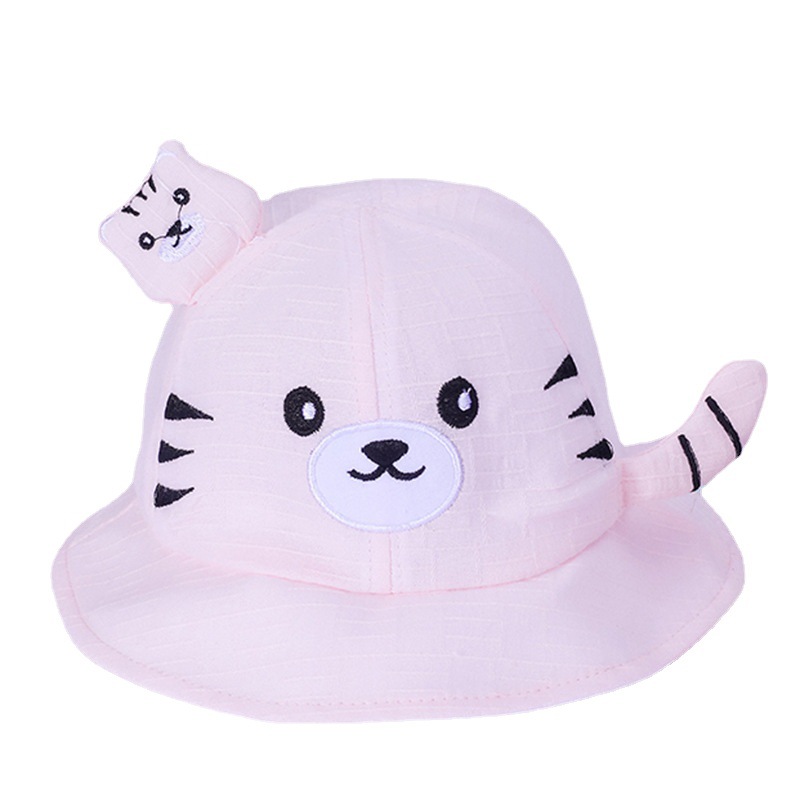 Children's Hat Spring and Autumn Cartoon Baby Fisherman Hat Boys and Girls Outdoor Sun Protection Sun Hat Cute Baby Hat