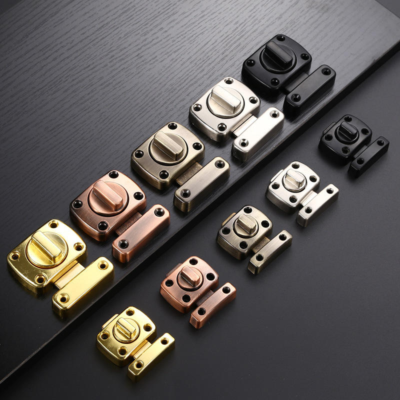 插单2022春免孔扣门扣卫生间推拉门锁插销防盗房门移门锁扣卡打扣厕所