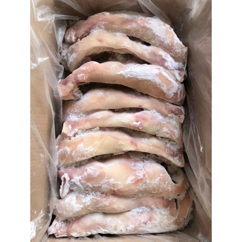 猪头肉冻品批发的市场冷冻猪头肉半边脸新鲜去骨卤菜店专用出称高