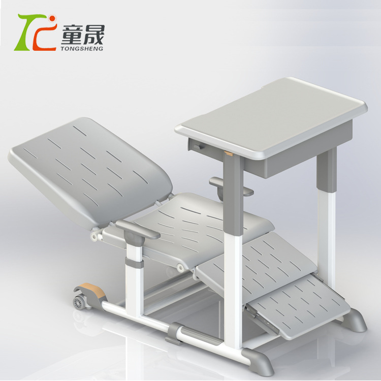 2022新款中小学生午睡床午休课桌椅折叠椅可升降可躺儿童学习桌椅