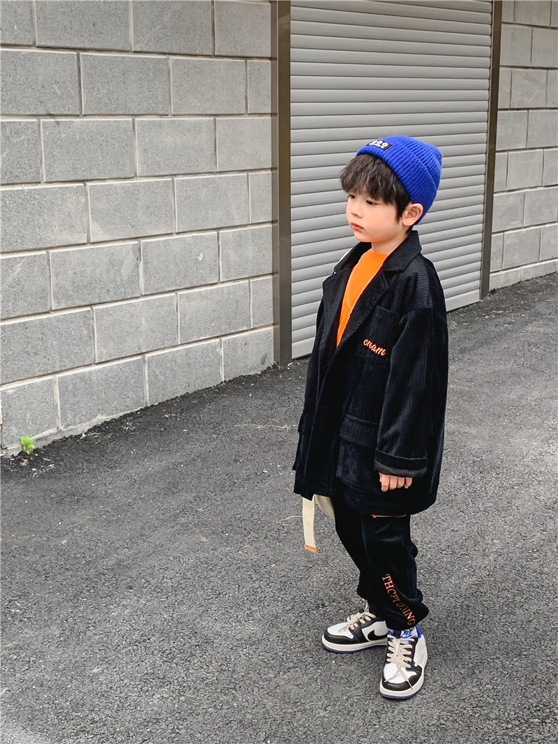 童装儿童西装套装春秋季2022新款中小童西服小孩帅洋气男童春装潮