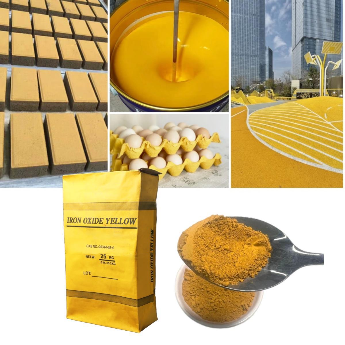 氧化铁黄厂家供应工业级铁黄颜料涂料油漆彩色地砖用氧化铁黄颜料