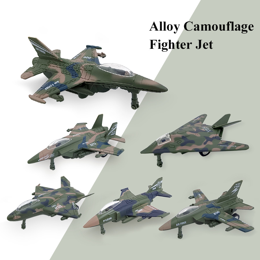 迷你仿真回力合金飞机战斗机轰炸机f16歼击机模型儿童玩具礼物