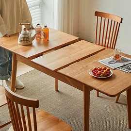 全实木餐桌橡木餐桌