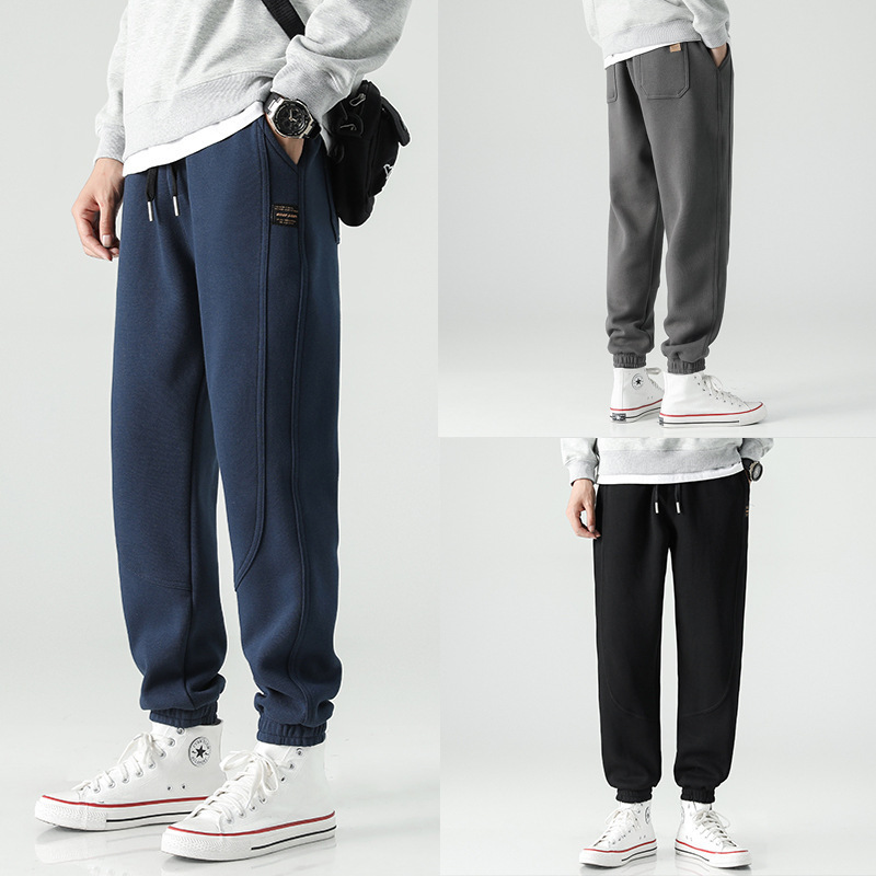 春秋款卫裤男士宽松束脚裤子男休闲2024夏季新款运动裤男款-阿里巴巴