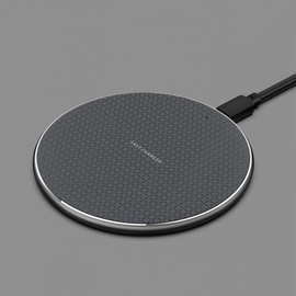 礼品定制k8圆形塑料10w手机快速无线充电器超薄手机充电器