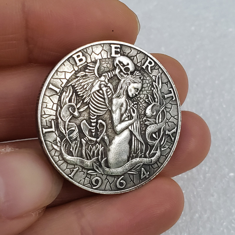 1964流浪者骷髅头流浪币硬币纪念币元古玩收藏