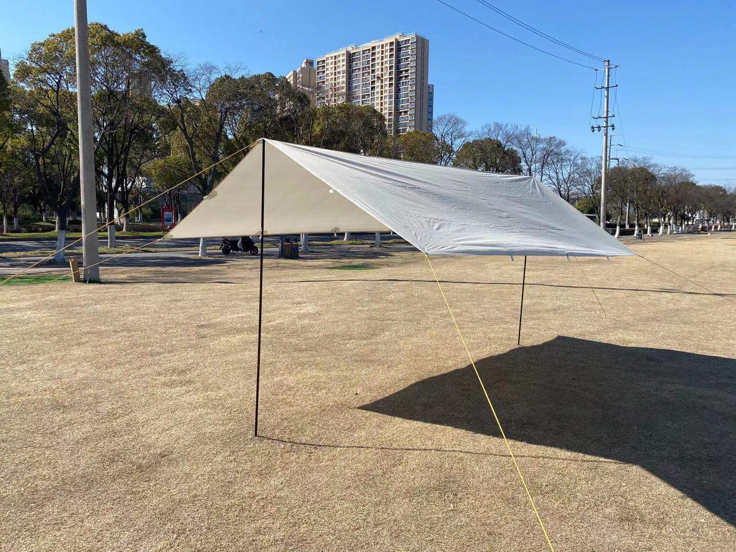 三峰出天幕野餐防晒防紫外线防雨水帐篷户外多用途遮阳棚遮光布