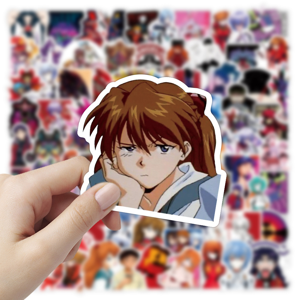 100张evangelion新世纪福音战士贴纸笔记本电脑手机壳eva sticker