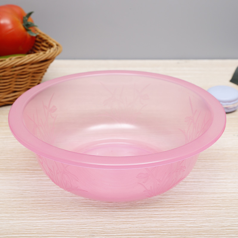 in Stock Wholesale Small Washbasin Colorful Plastic Small Basin Fruit Storage Basin round Storage Pot Strawberry Mini Pot