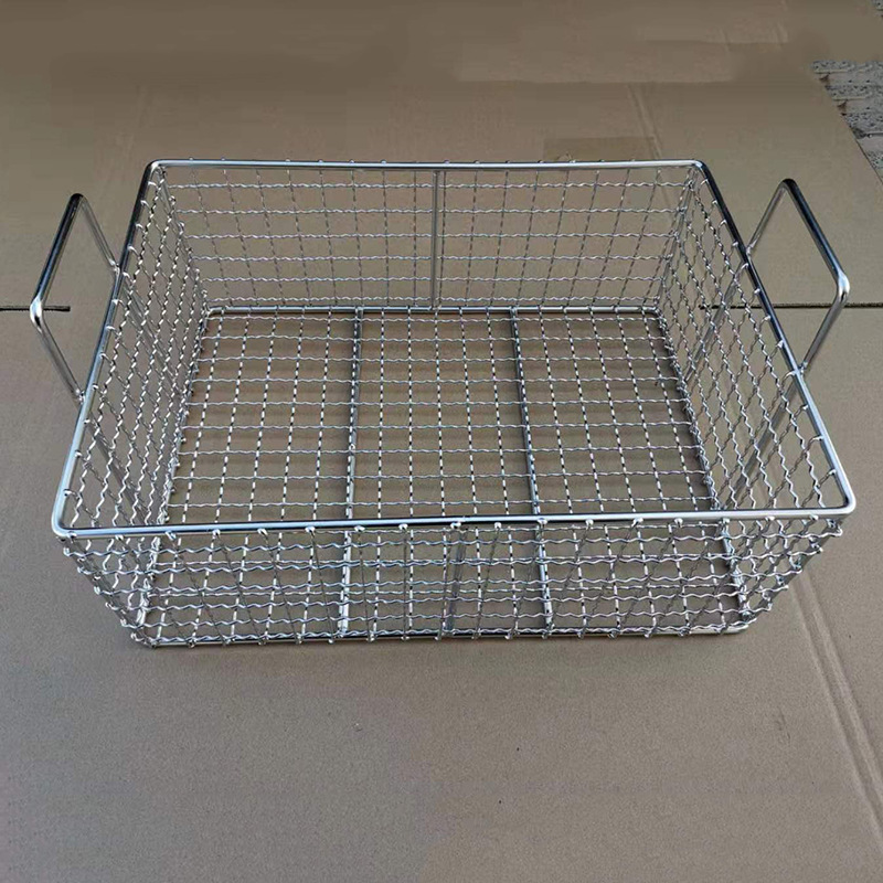 304不锈钢网框 零件消毒框网篮长方形器械消毒筐清洗框