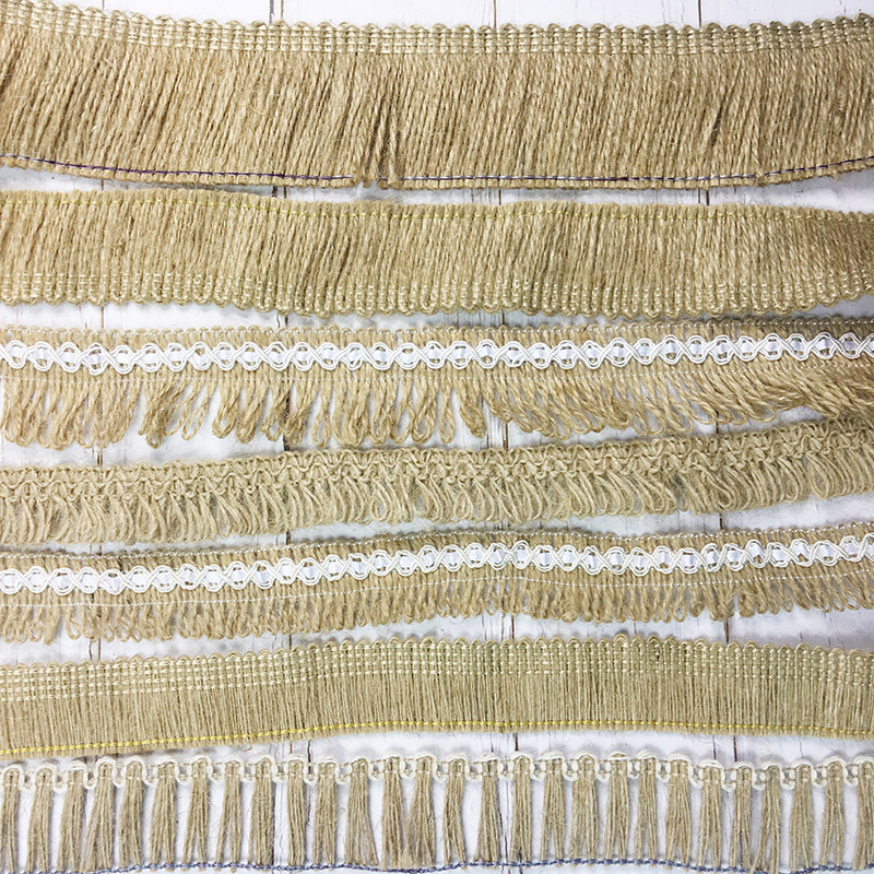 黄麻绳排苏流苏绳 黄麻须绳子手工diy装饰配件服饰鞋帽辅料批发