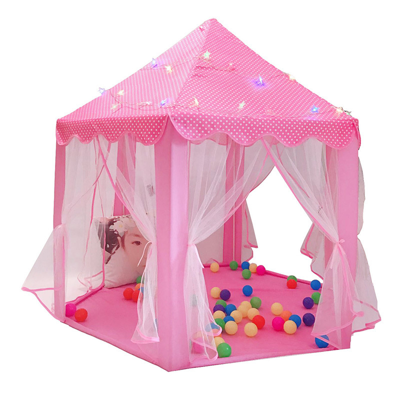 korean style hexagonal children princess tent boys and girls game house toy house indoor small house baby sleeping gift