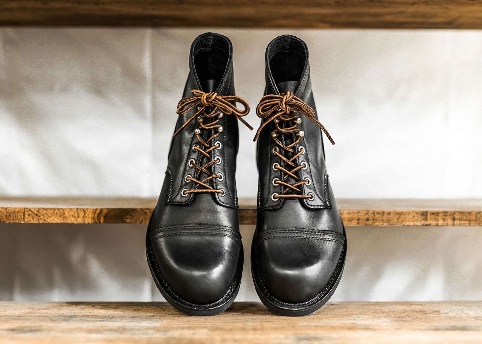 固特异男靴 8111男士复古真皮靴子马丁靴red工装靴wing西部牛仔靴