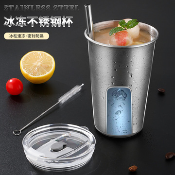 304不锈钢便携随手啤酒杯夏天快速冰冻冷饮可乐啤酒速冻制冷杯