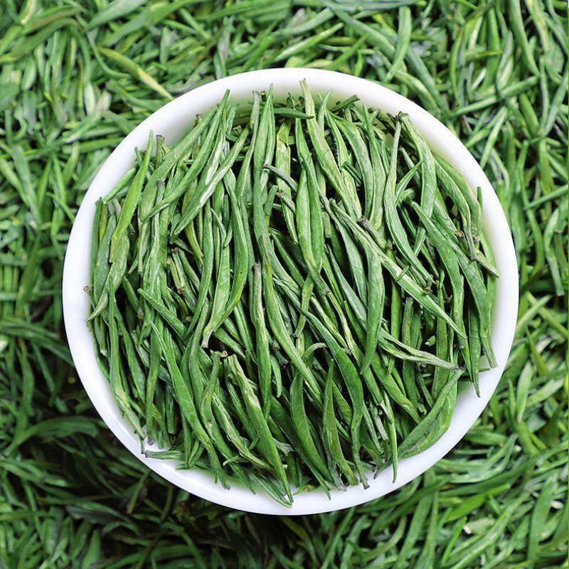 湄潭翠芽2021新茶雀舌明前特级高山竹叶雀舌茶片毛尖绿茶散装茶叶