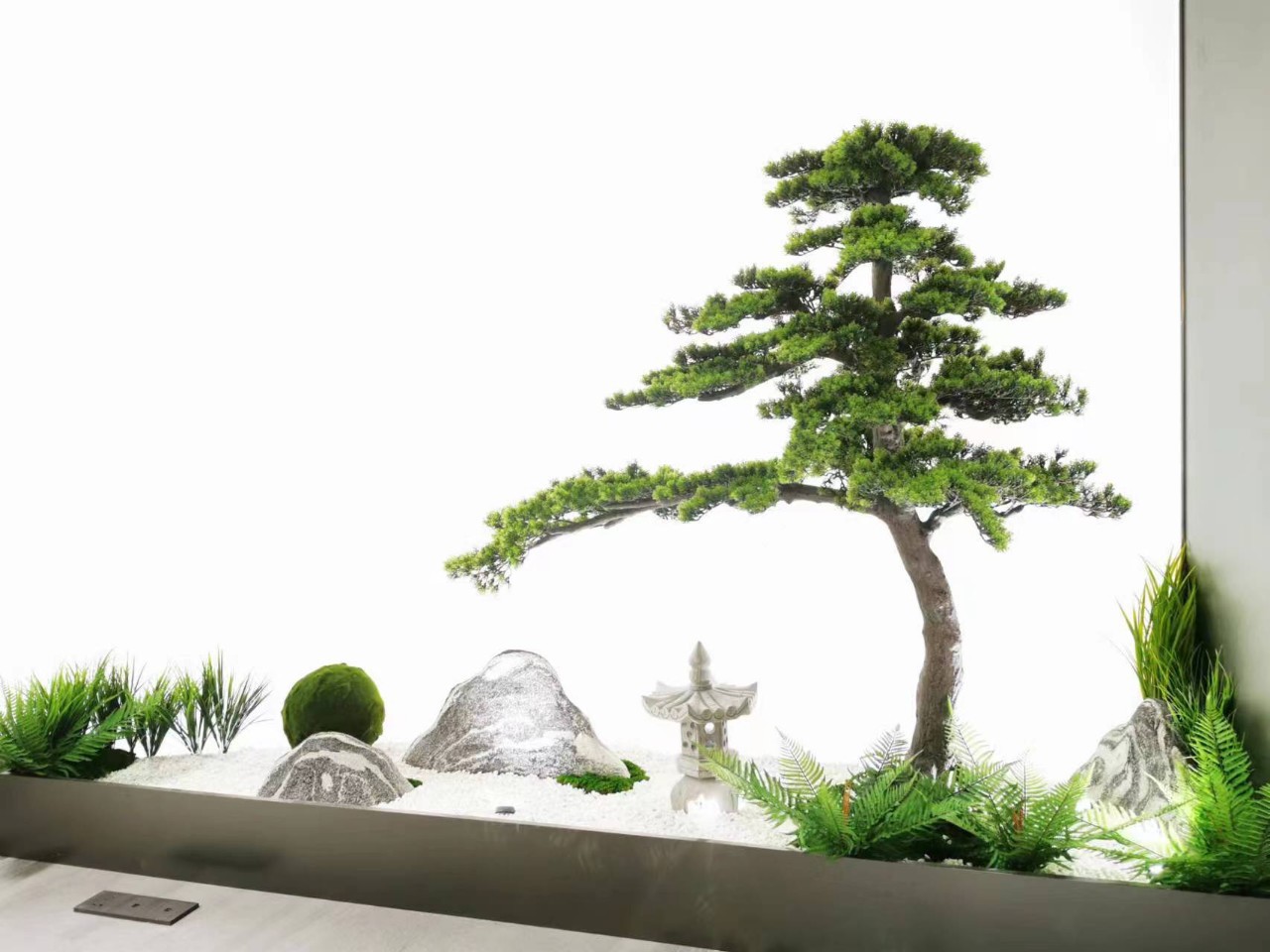 广西南宁仿真人造迎客松 落地绿植 酒店商店前台室内软装造景