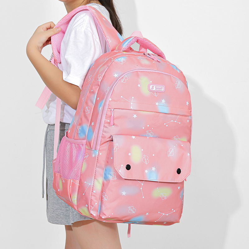 Wholesale New Casual Elementary School Large Capacity Schoolbag Children's Grade 1-6 Cute and Lightweight Burden Reduction Backpack