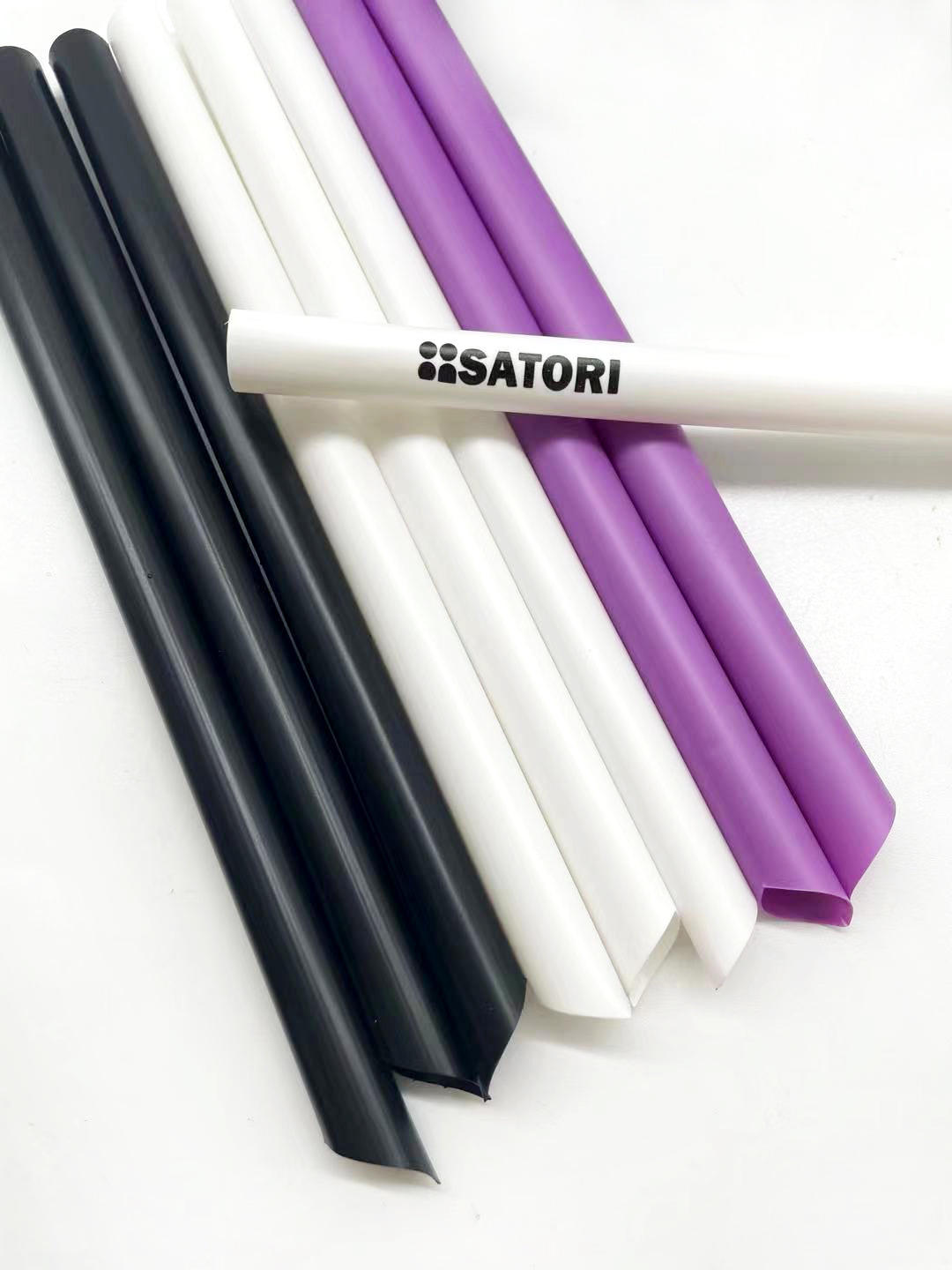 厂家批发pla聚乳酸一次性生物可降解吸管直管可印刷尺寸多选